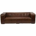 Moes Home Collection Castle Sofa, Brown - 28 x 94.5 x 44.5 in. PK-1009-20